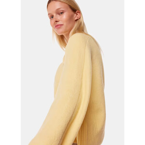 Whistles Yellow Alana Wool Mix Crew Neck